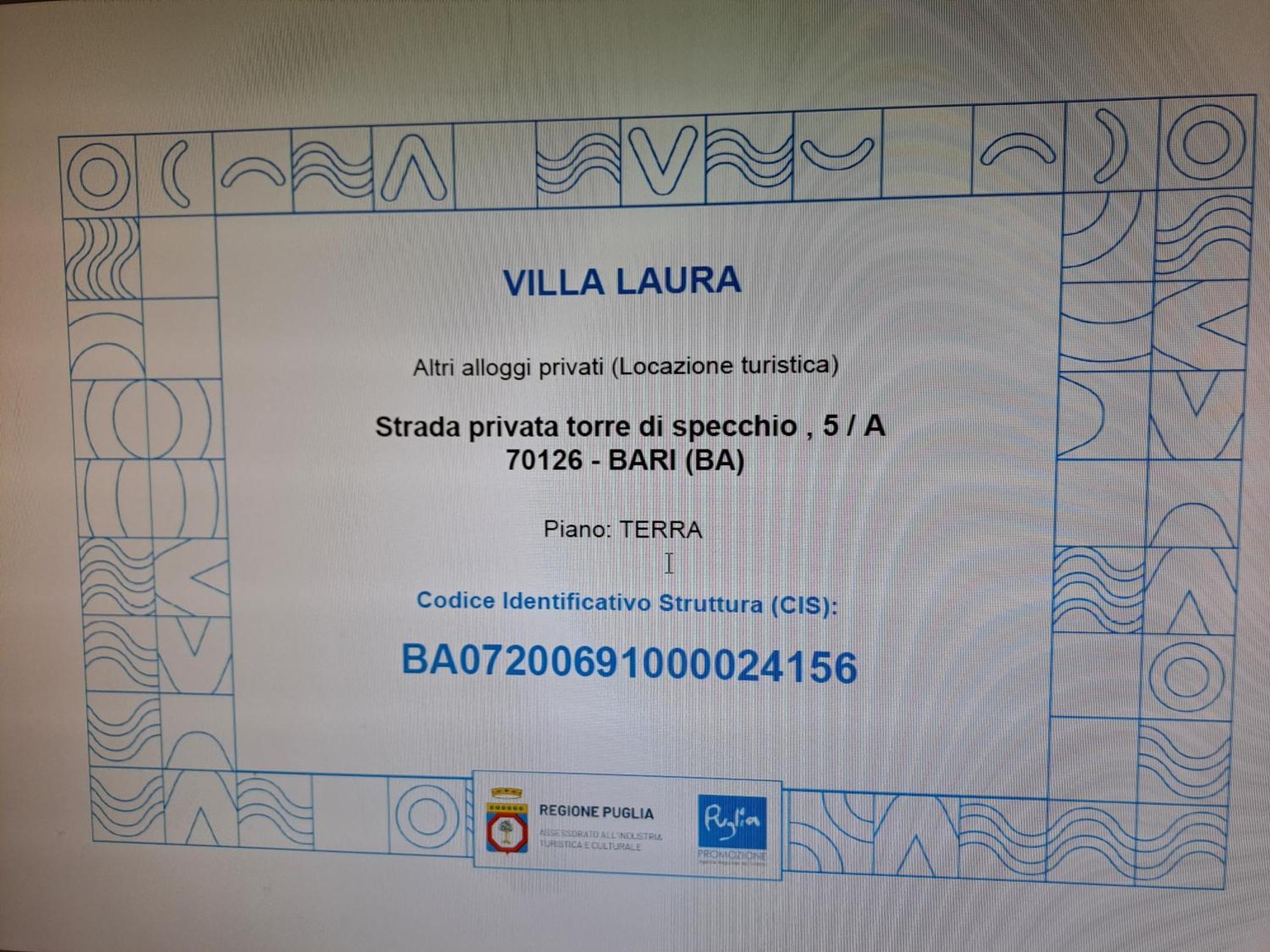 Villa Laura Bari Kültér fotó